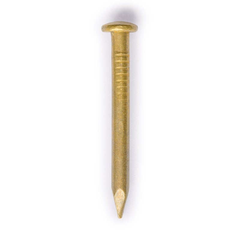 Hardware Philosophy Pure Brass Nails  0.8 Inch  Bag of 100 - Architectural  Interior Design  Doors  Furniture Cabinet Customization Hardware - Image 1